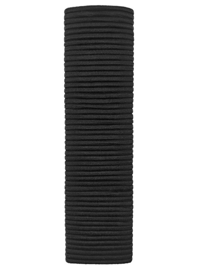 RIKWOG 50 Pcs Black Hair Ties for Thick Straight Curly Hair, 4mm Elastic Hair Bands Ponytail Holders for Girls Women Kids Men - Image 1